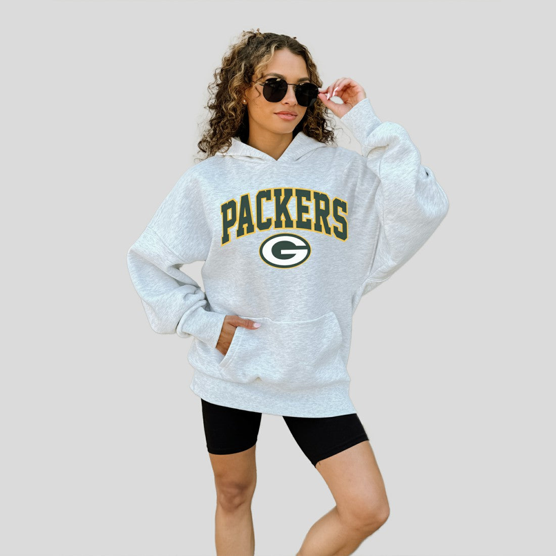 Green Bay Packers Gameday Couture Women's Fan Edition Premium Weight Hoodie - Ash outlet