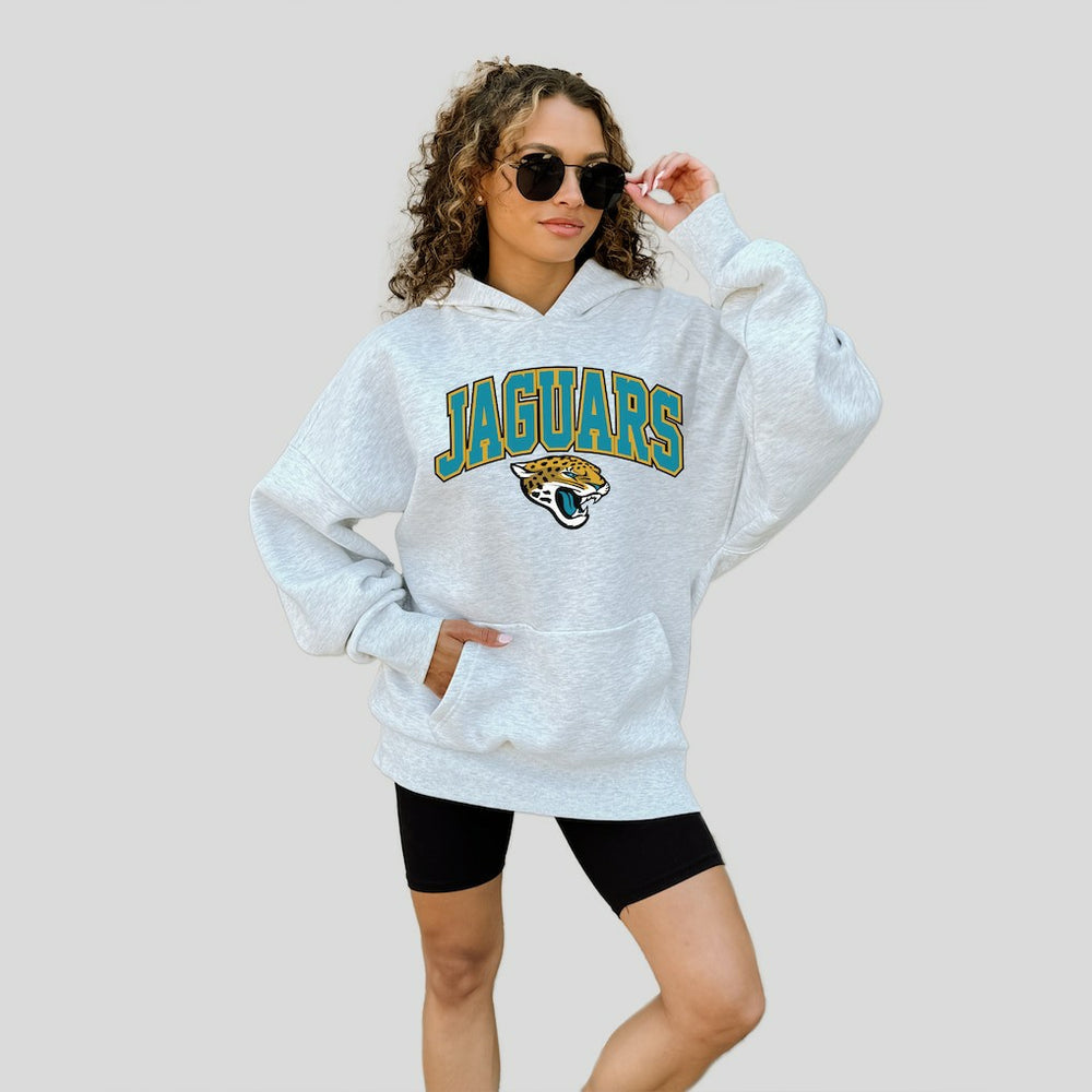 Jacksonville Jaguars Gameday Couture Women's Fan Edition Premium Weight Hoodie - Ash for sale