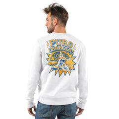 Los Angeles Chargers Starter Classic Puro Crew Neck Sweatshirt - White outlet