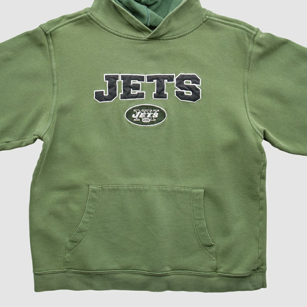 New York Jets Reebok 2000s Pullover Sweatshirt - Green Vintage for sale