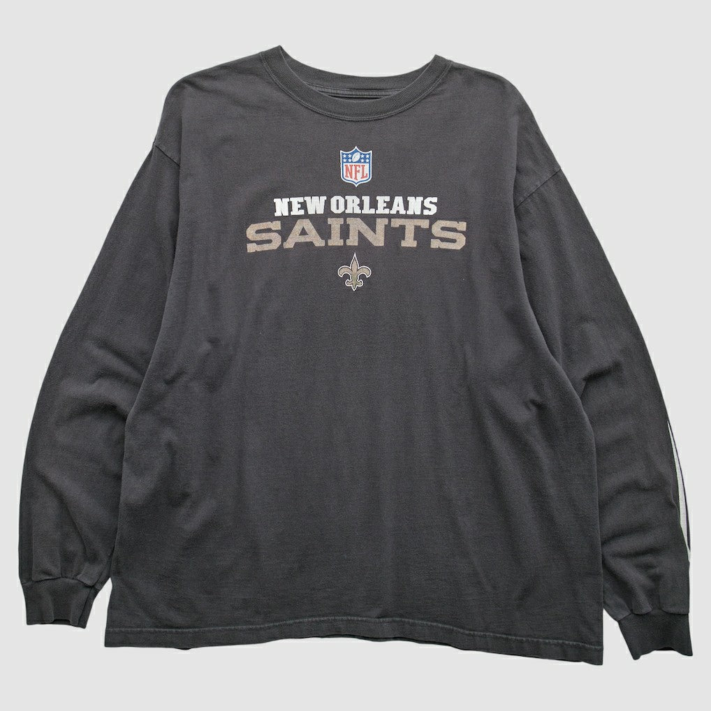 New Orleans Saints 2000s Long Sleeve T-Shirt - Black Vintage discount