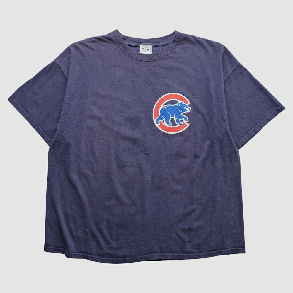 Chicago Cubs Lee Apparel 2000s T-Shirt - Navy Vintage
