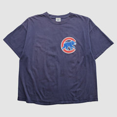 Chicago Cubs Lee Apparel 2000s T-Shirt - Navy Vintage