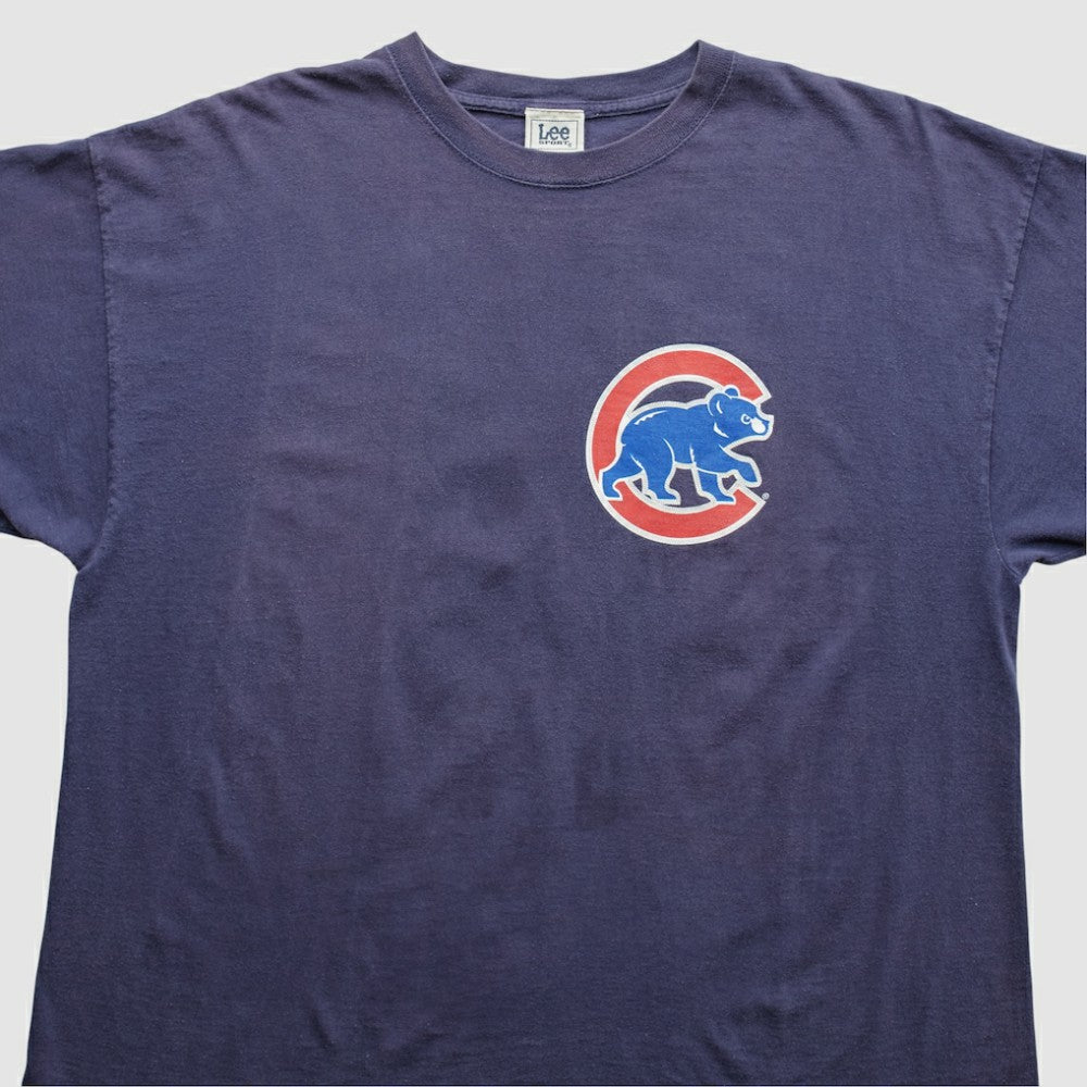 Chicago Cubs Lee Apparel 2000s T-Shirt - Navy Vintage