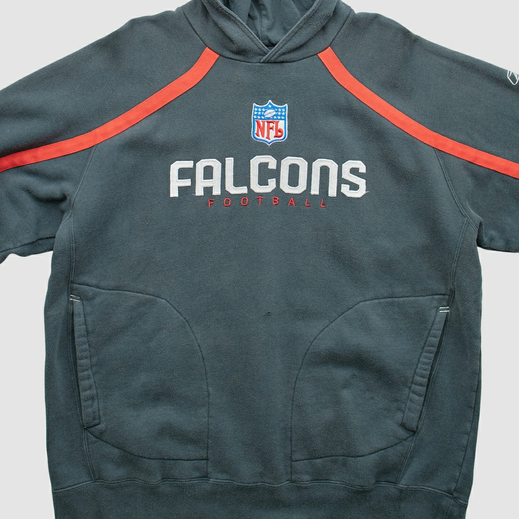 Atlanta Falcons Reebok 2000s Pullover Sweatshirt - Charcoal Vintage on sale