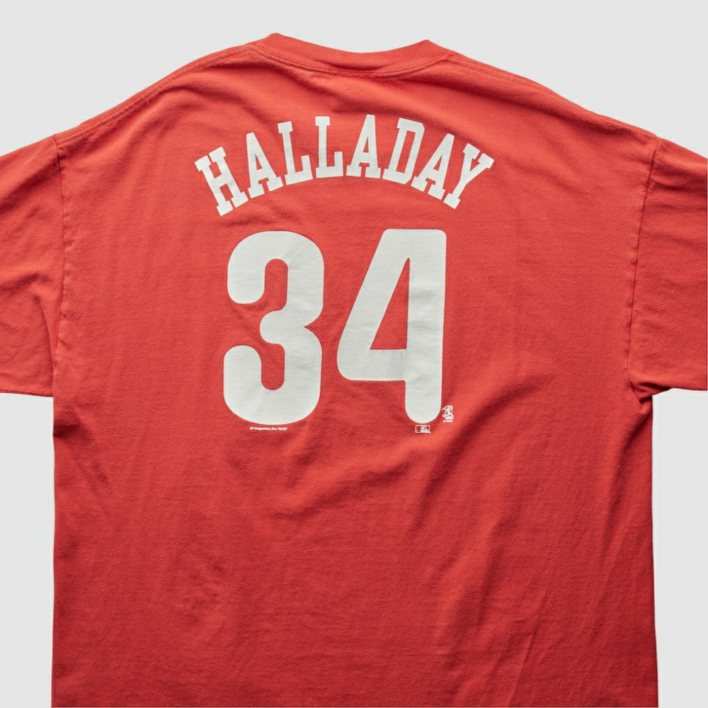 Philadelphia Phillies 2000s T-Shirt - Red Vintage