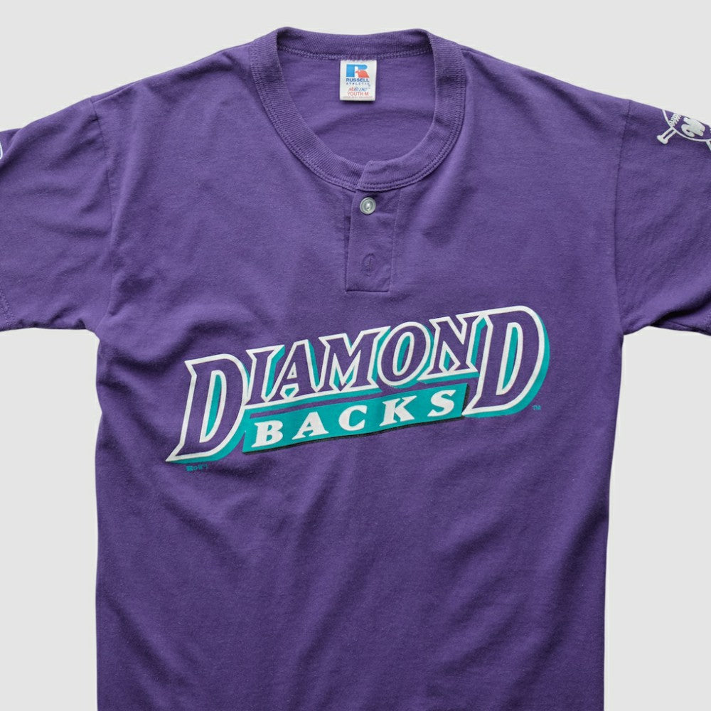 Arizona Diamondbacks Russell 2000s T-Shirt - Purple Vintage