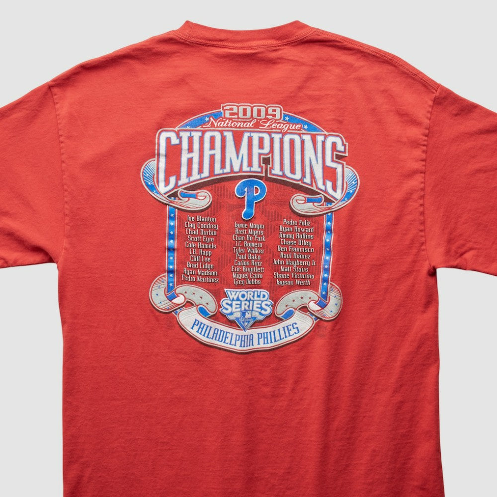 Philadelphia Phillies Majestic 2009 T-Shirt - Red Vintage