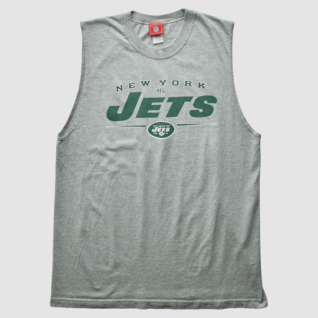 New York Jets NFL 2000s Tank - Heather Gray Vintage discount