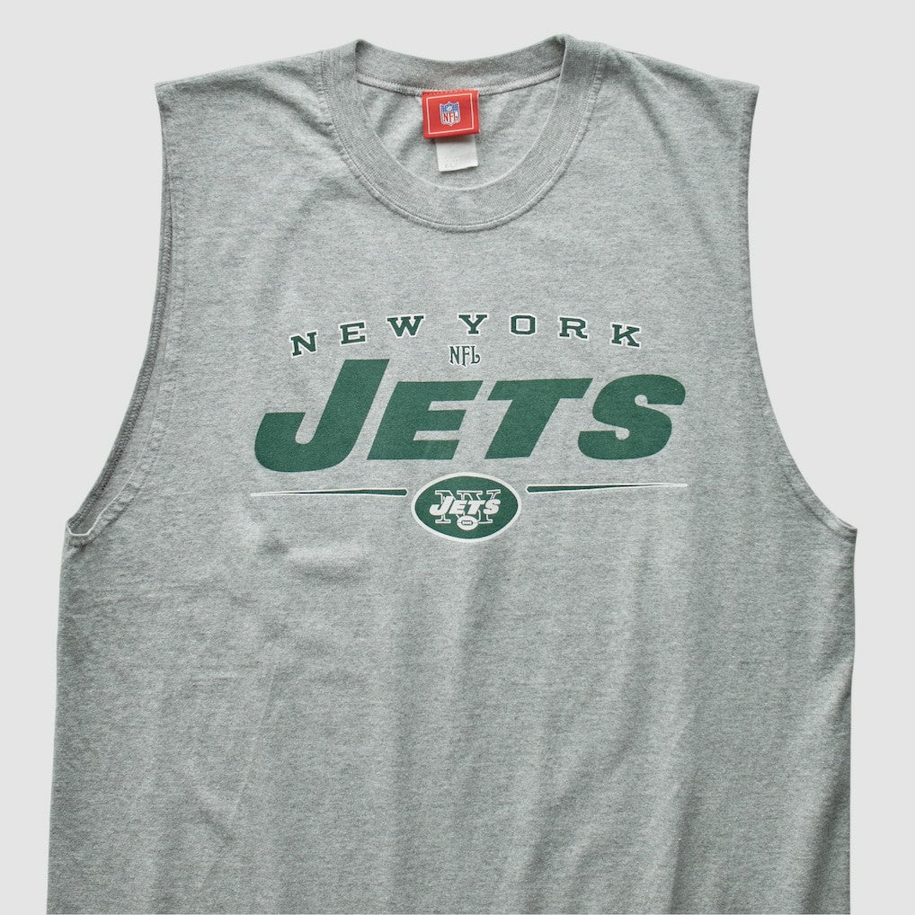 New York Jets NFL 2000s Tank - Heather Gray Vintage discount