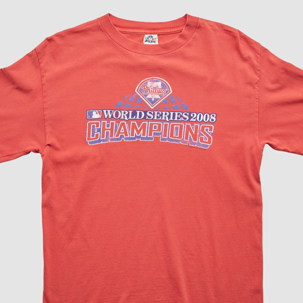 Philadelphia Phillies 2008 Long Sleeve T-Shirt - Red Vintage