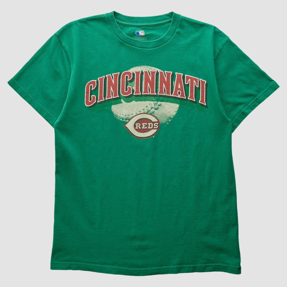 Cincinnati Reds 2000s T-Shirt - Green Vintage