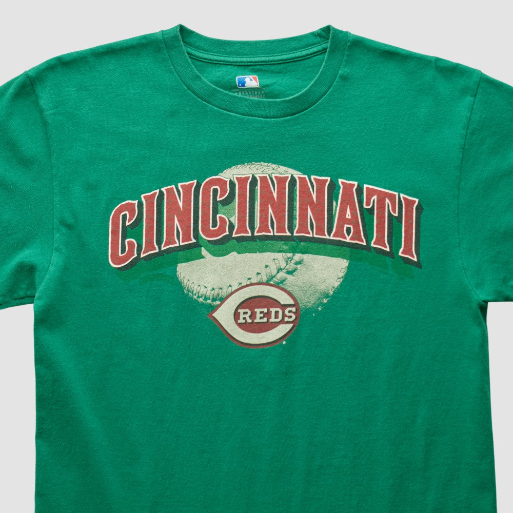 Cincinnati Reds 2000s T-Shirt - Green Vintage