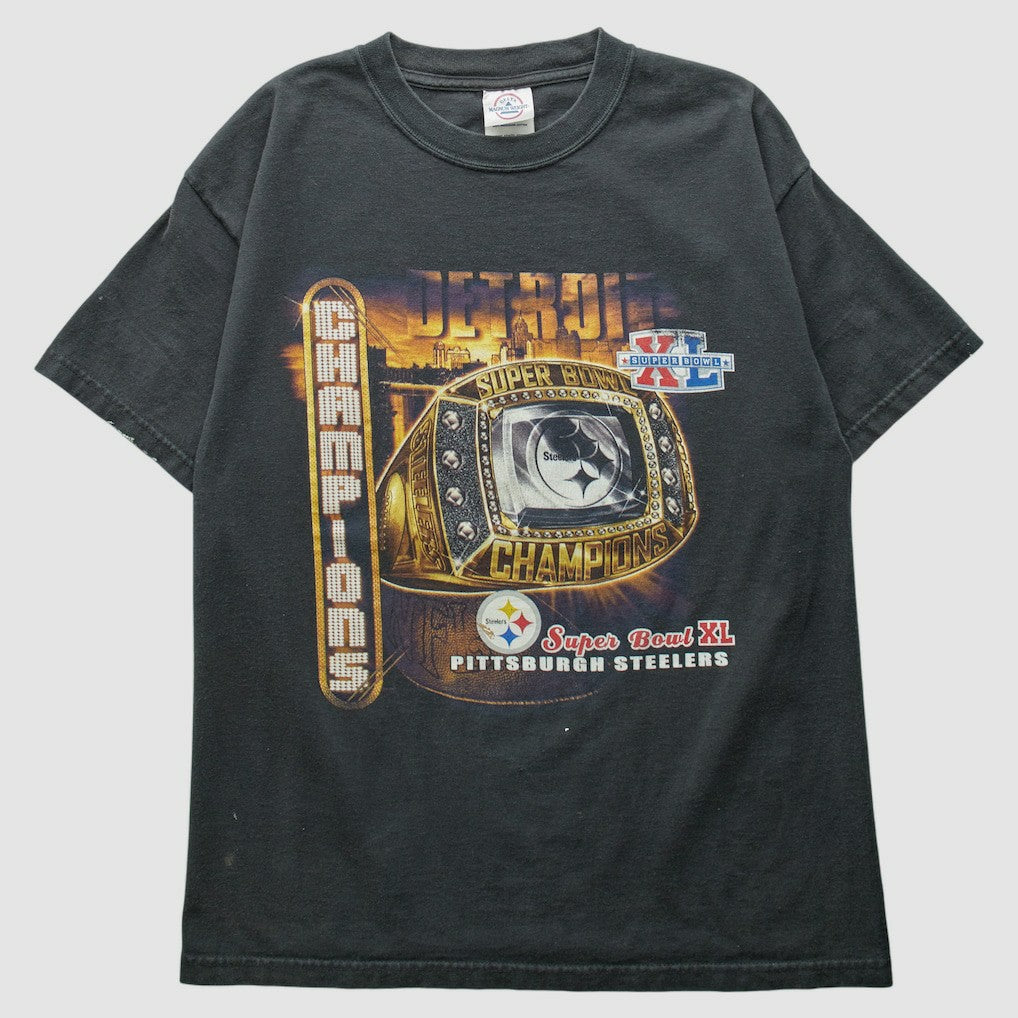 Pittsburgh Steelers 2006 T-Shirt - Black Vintage discount