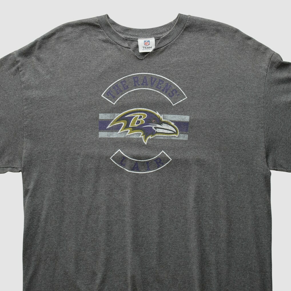 Baltimore Ravens NFL 2010s Long Sleeve T-Shirt - Dark Heather Gray Vintage sale