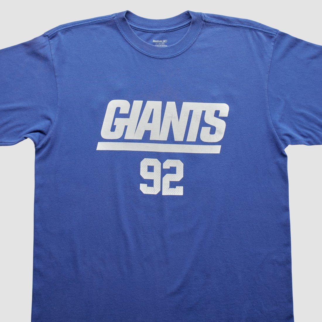 New York Giants Reebok 2000s T-Shirt - Blue Vintage for sale