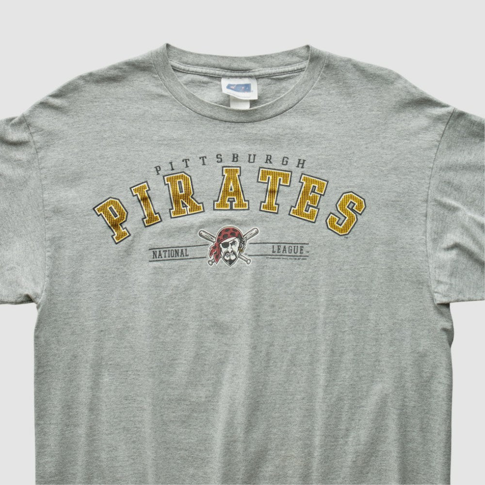Pittsburgh Pirates 2000s T-Shirt - Heather Gray Vintage