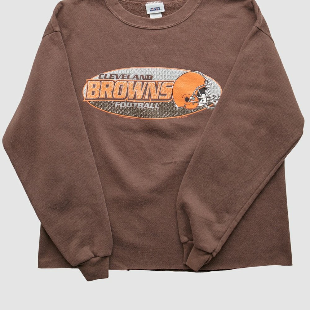 Cleveland Browns 2001 Pullover Sweatshirt - Brown Vintage for sale