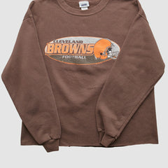 Cleveland Browns 2001 Pullover Sweatshirt - Brown Vintage for sale