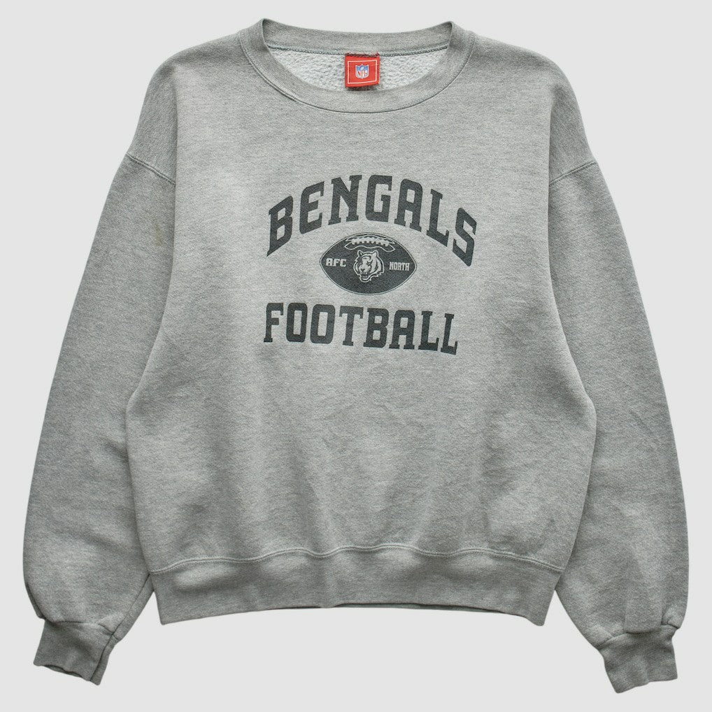 Cincinnati Bengals NFL 2000s Pullover Sweatshirt - Heather Gray Vintage on sale