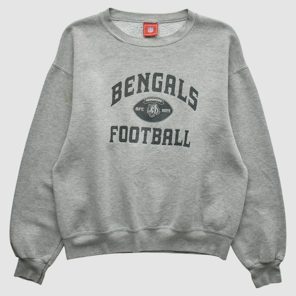 Cincinnati Bengals NFL 2000s Pullover Sweatshirt - Heather Gray Vintage on sale