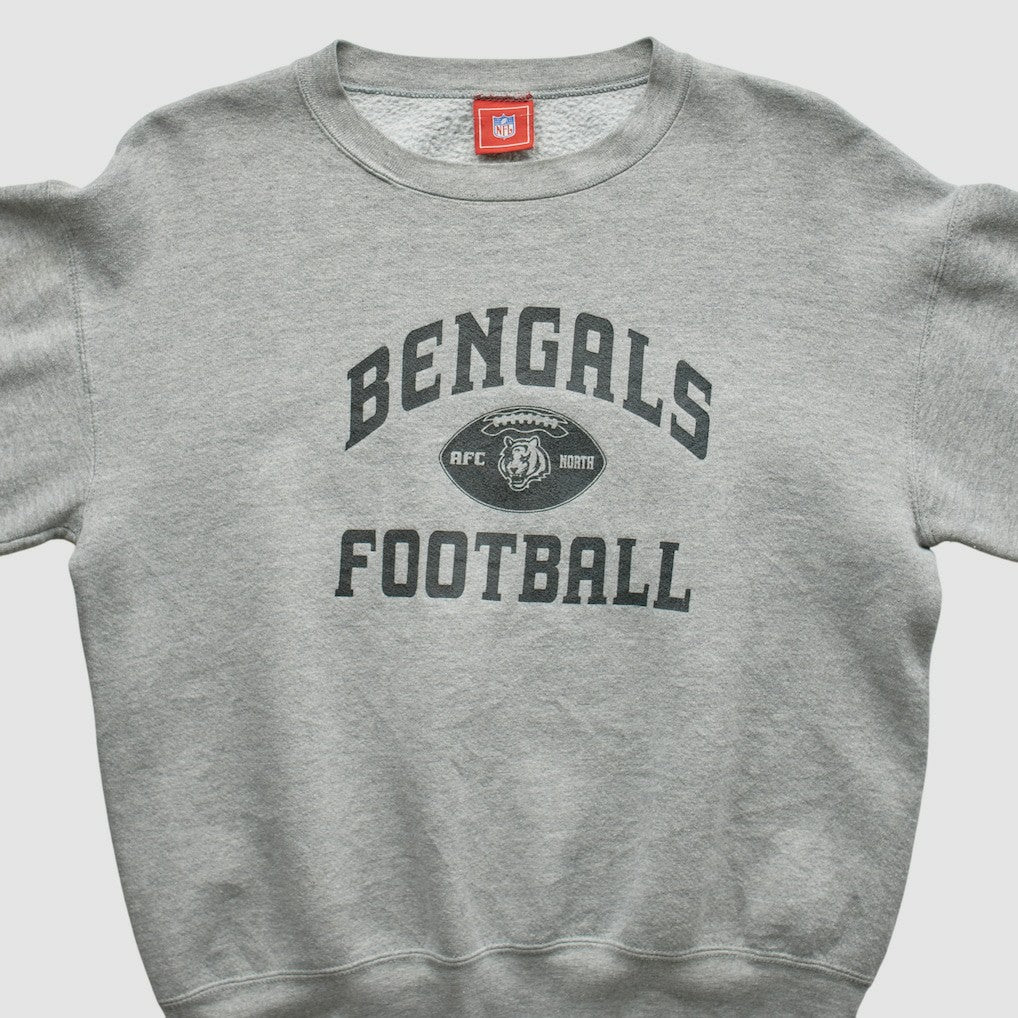 Cincinnati Bengals NFL 2000s Pullover Sweatshirt - Heather Gray Vintage on sale