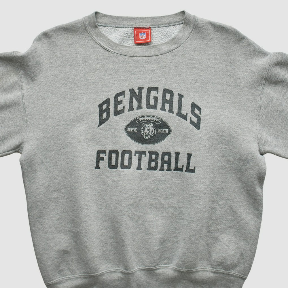 Cincinnati Bengals NFL 2000s Pullover Sweatshirt - Heather Gray Vintage on sale
