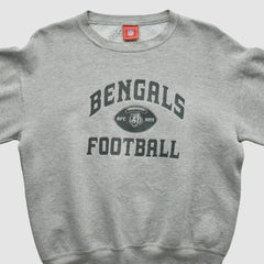 Cincinnati Bengals NFL 2000s Pullover Sweatshirt - Heather Gray Vintage on sale