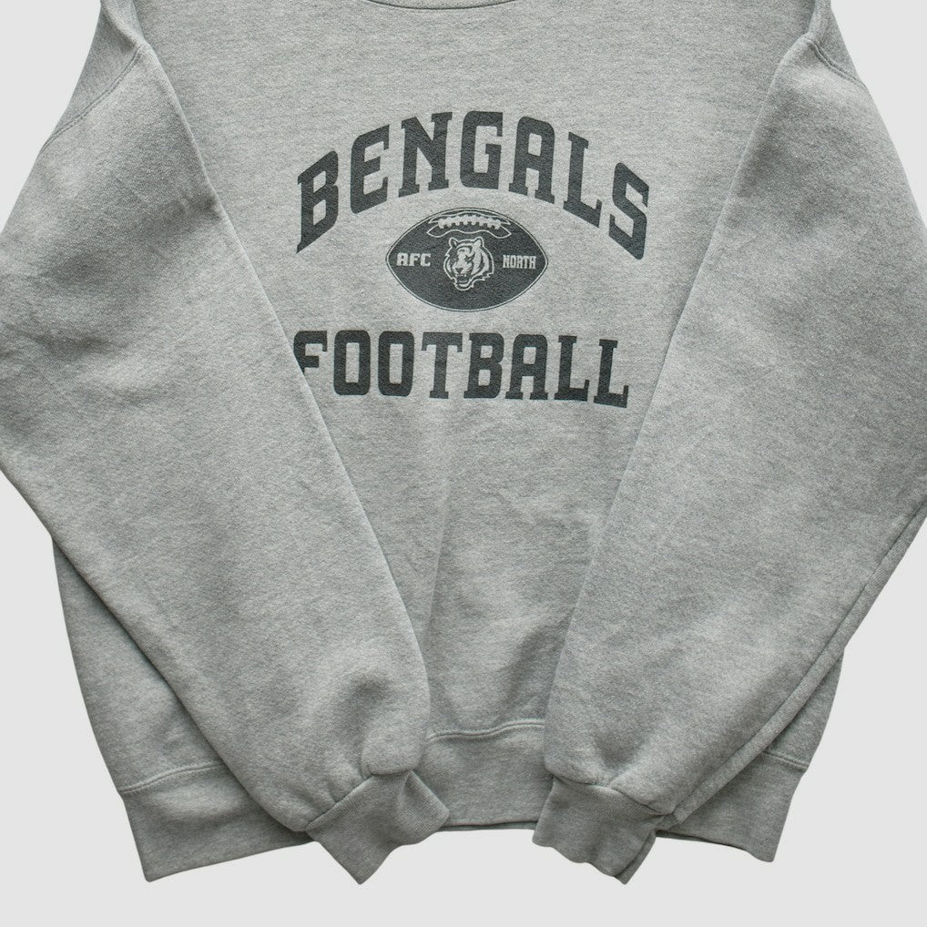Cincinnati Bengals NFL 2000s Pullover Sweatshirt - Heather Gray Vintage on sale