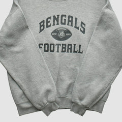 Cincinnati Bengals NFL 2000s Pullover Sweatshirt - Heather Gray Vintage on sale