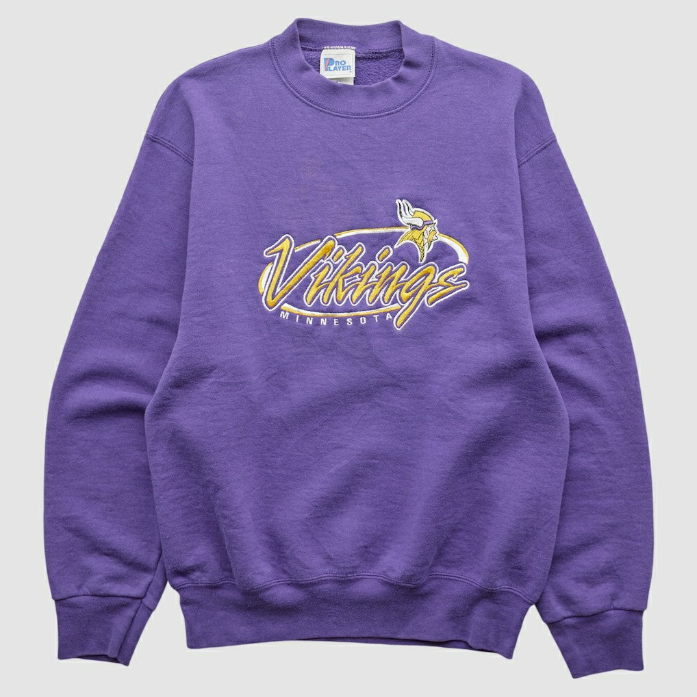 Minnesota Vikings Pro Player 90s Pullover Sweatshirt - Purple Vintage for sale