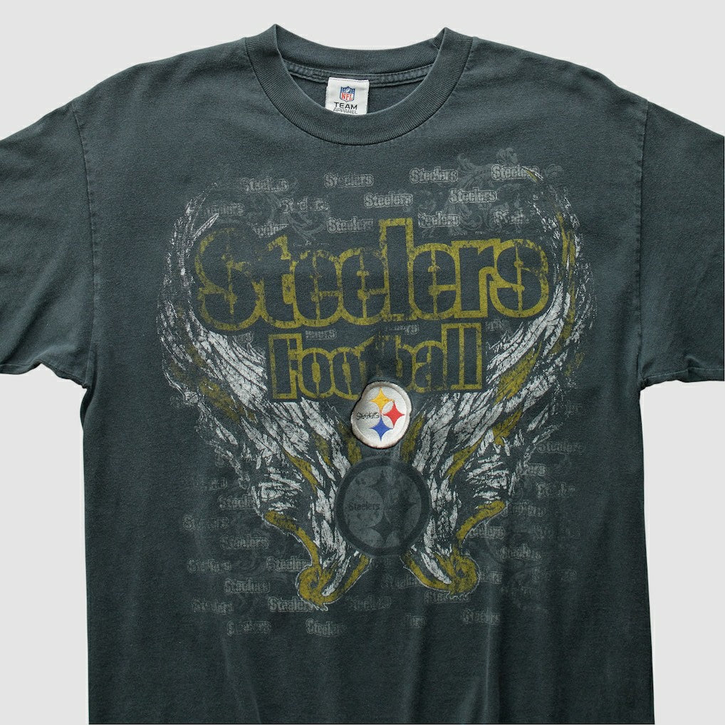 Pittsburgh Steelers NFL 2010s T-Shirt - Charcoal Vintage online