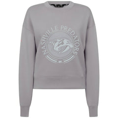 Nashville Predators Levelwear Women's Slate & Snow Sponge Tri-Blend Sweatshirt Gray