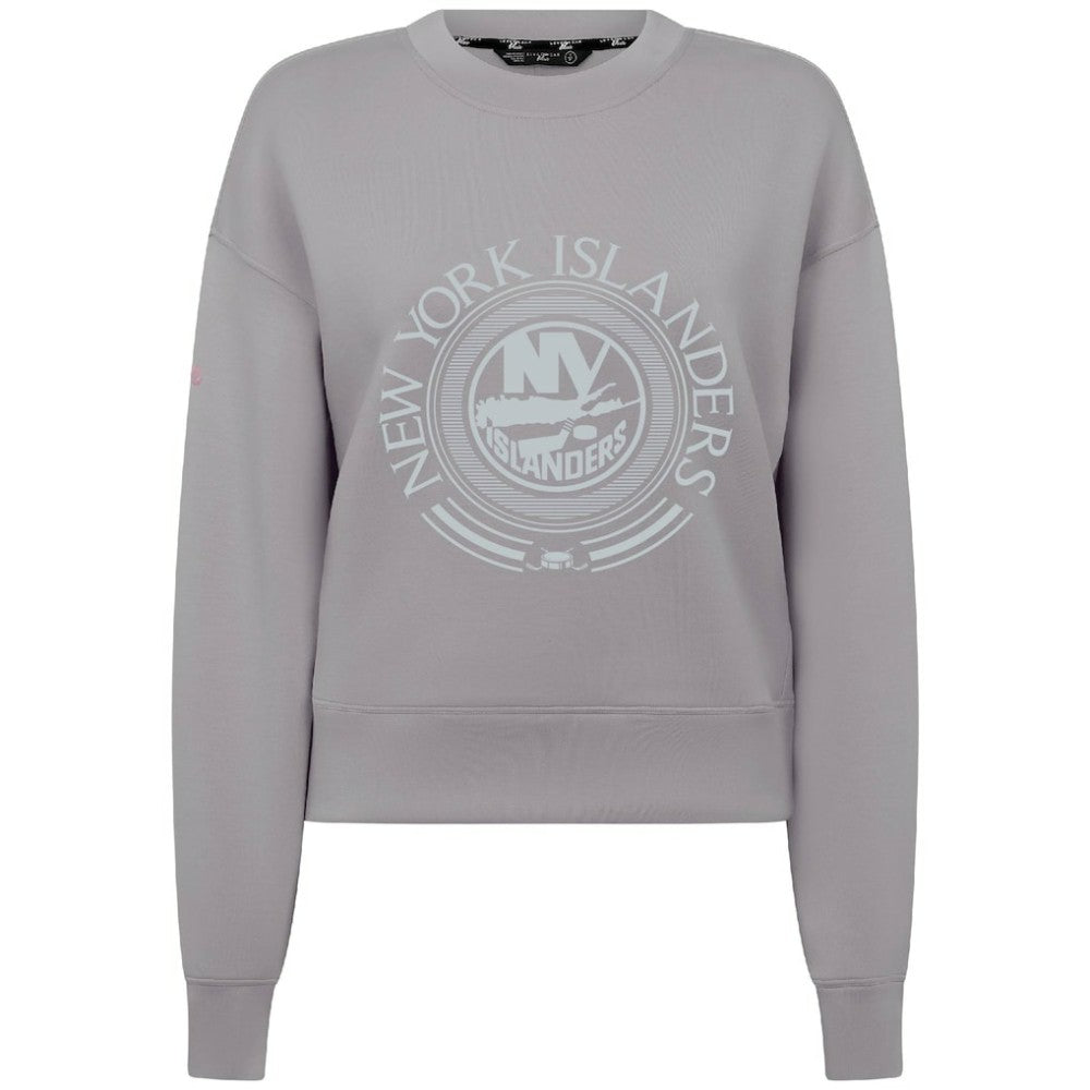 New York Islanders Levelwear Women's Slate & Snow Sponge Tri-Blend Sweatshirt Gray