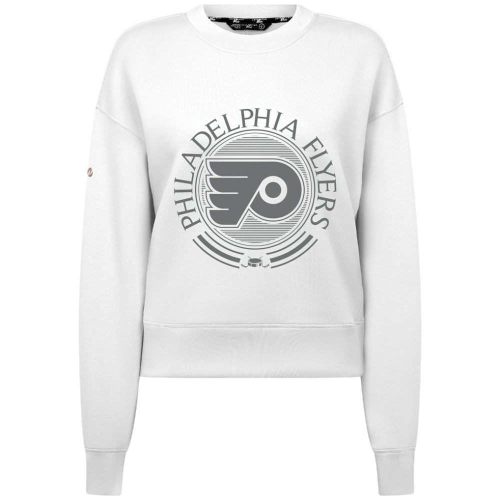 Philadelphia Flyers Levelwear Women's Slate & Snow Sponge Tri-Blend Sweatshirt White