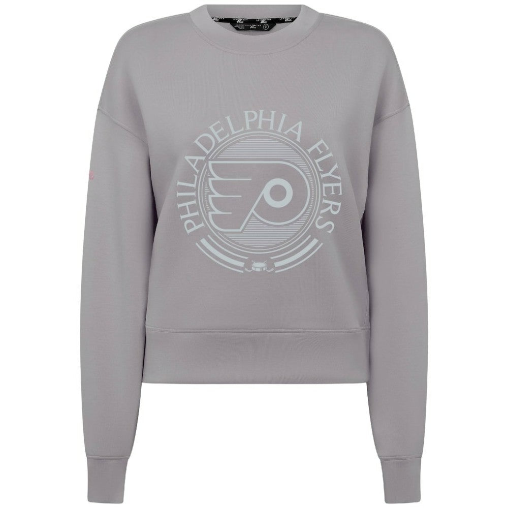 Philadelphia Flyers Levelwear Women's Slate & Snow Sponge Tri-Blend Sweatshirt Gray