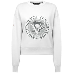 Pittsburgh Penguins Levelwear Women's Slate & Snow Sponge Tri-Blend Sweatshirt White