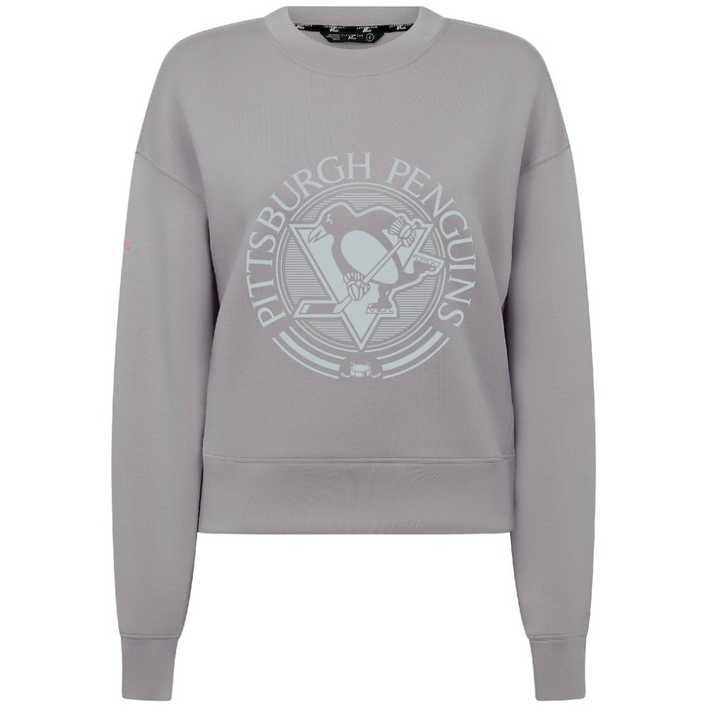 Pittsburgh Penguins Levelwear Women's Slate & Snow Sponge Tri-Blend Sweatshirt Gray