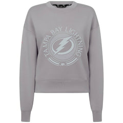 Tampa Bay Lightning Levelwear Women's Slate & Snow Sponge Tri-Blend Sweatshirt Gray