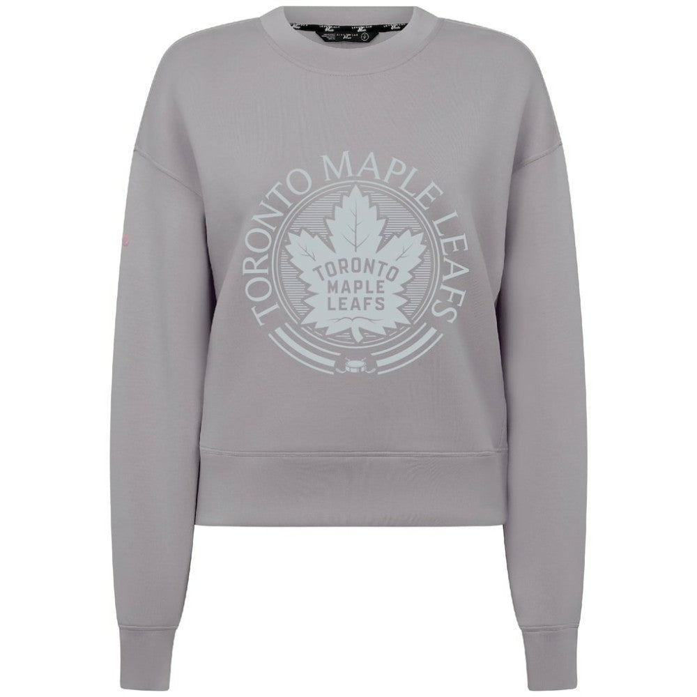 Toronto Maple Leafs Levelwear Women's Slate & Snow Sponge Tri-Blend Sweatshirt Gray