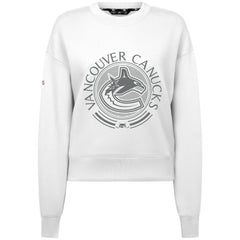 Vancouver Canucks Levelwear Women's Slate & Snow Sponge Tri-Blend Sweatshirt White