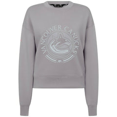 Vancouver Canucks Levelwear Women's Slate & Snow Sponge Tri-Blend Sweatshirt Gray