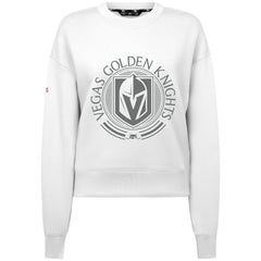 Vegas Golden Knights Levelwear Women's Slate & Snow Sponge Tri-Blend Sweatshirt White