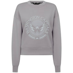 Washington Capitals Levelwear Women's Slate & Snow Sponge Tri-Blend Sweatshirt Gray