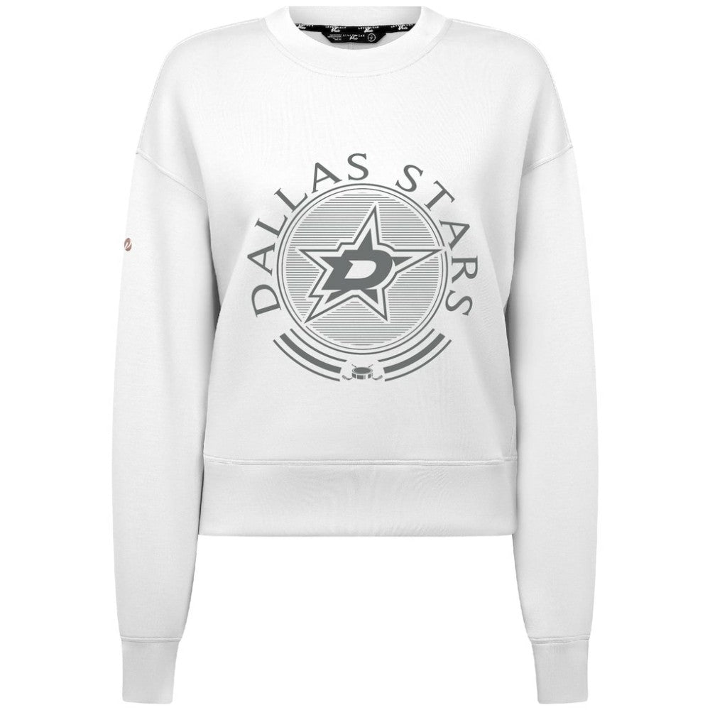 Dallas Stars Levelwear Women's Slate & Snow Sponge Tri-Blend Sweatshirt White