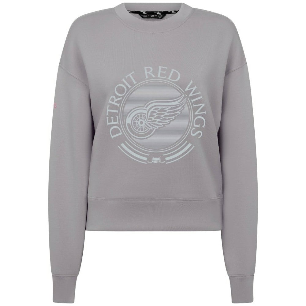 Detroit Red Wings Levelwear Women's Slate & Snow Sponge Tri-Blend Sweatshirt Gray