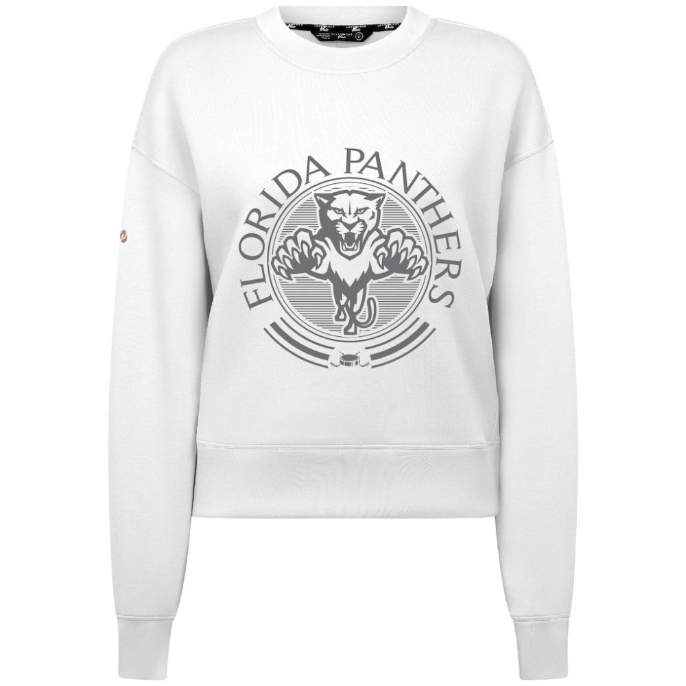 Florida Panthers Levelwear Women's Slate & Snow Sponge Tri-Blend Sweatshirt White