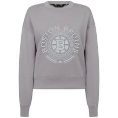 Boston Bruins Levelwear Women's Slate & Snow Sponge Tri-Blend Sweatshirt Gray