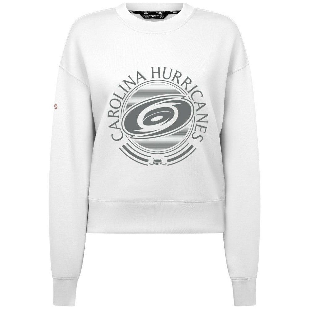 Carolina Hurricanes Levelwear Women's Slate & Snow Sponge Tri-Blend Sweatshirt White