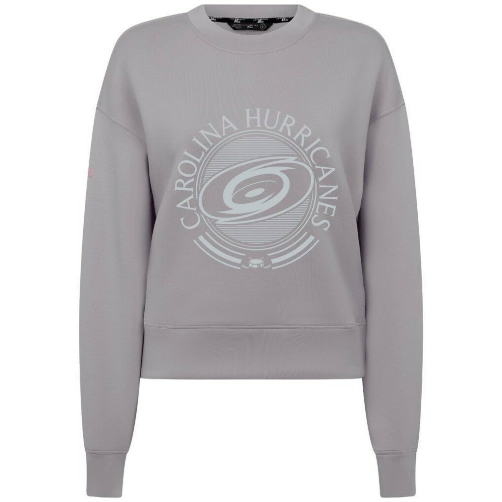 Carolina Hurricanes Levelwear Women's Slate & Snow Sponge Tri-Blend Sweatshirt Gray